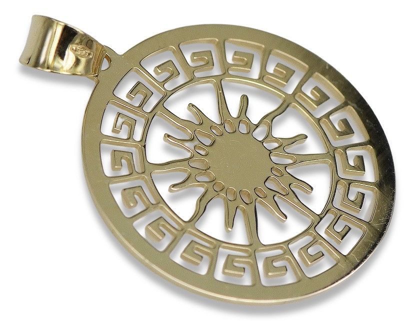 Złota zawieszka 14k 585 włoski styl słońce cpn040y Warszawa