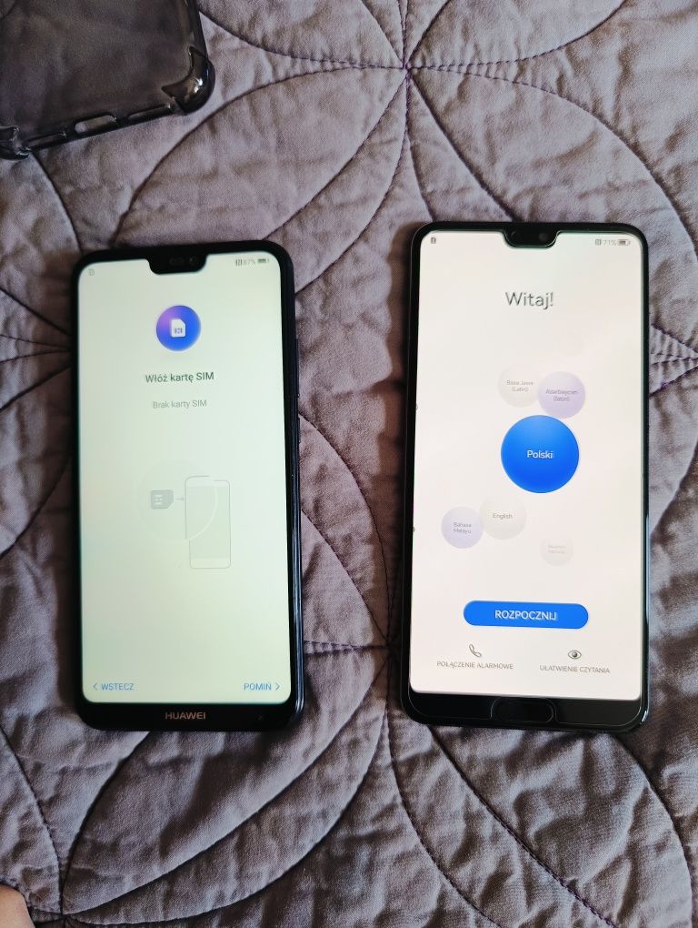 Huawei P20 pro i P20 lite.