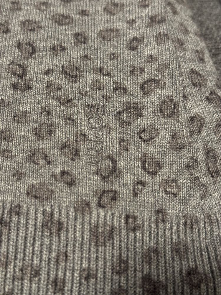 Świetny damski sweterek ESPRIT, 34 XS, cętki, zwierzęcy wzór, bdb stan