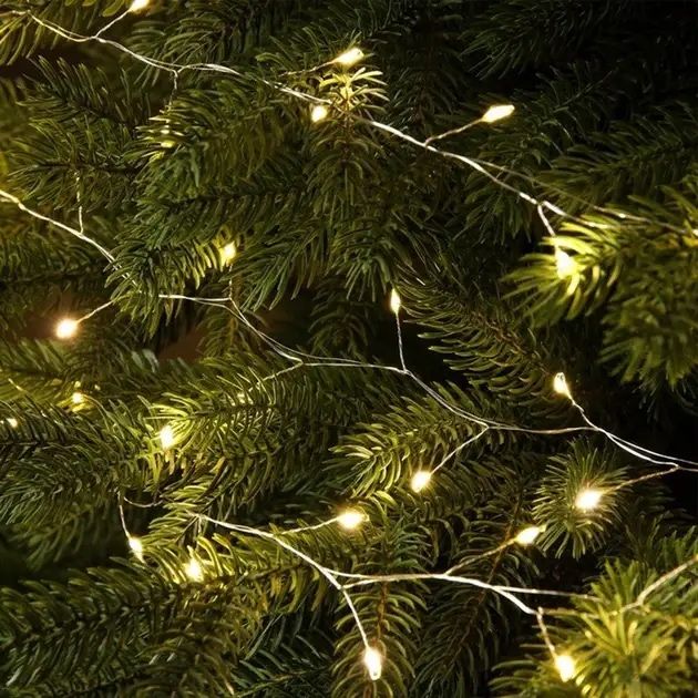 Гирлянда мишура хвойна лапа 30,50,100м ПОЛЬЩА ХІТ ТІКТОКУ на ялинку