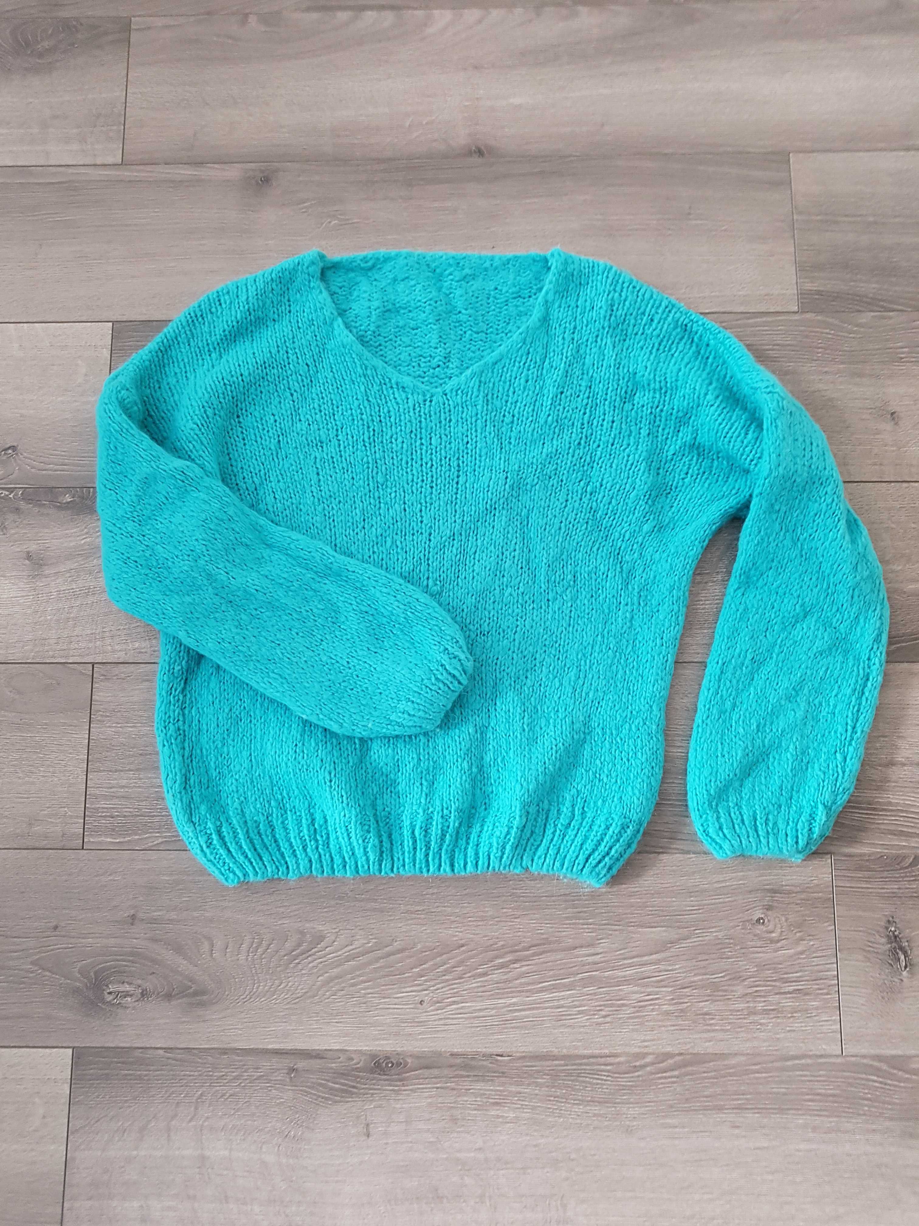 Sweter turkus UNI