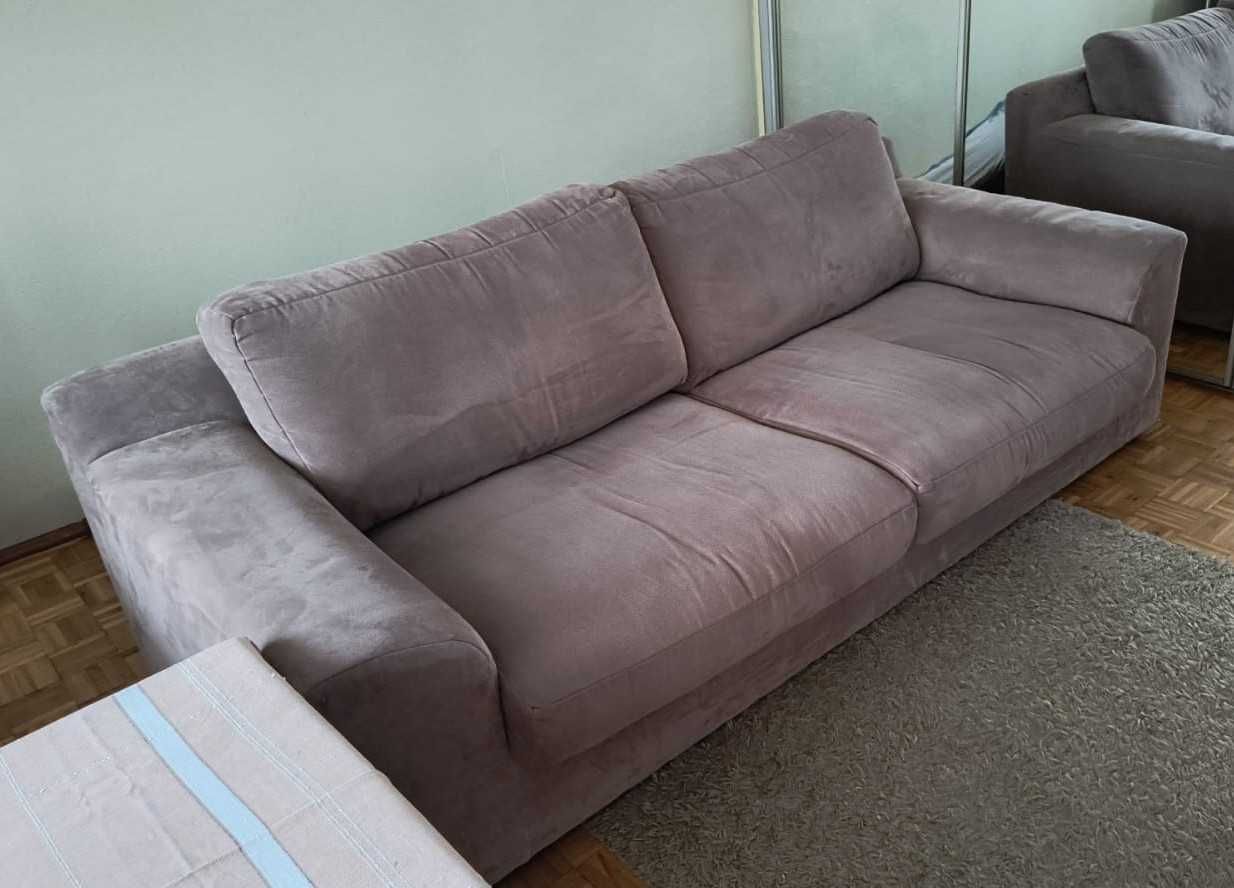 Sofa w kolorze szarym, 220cm