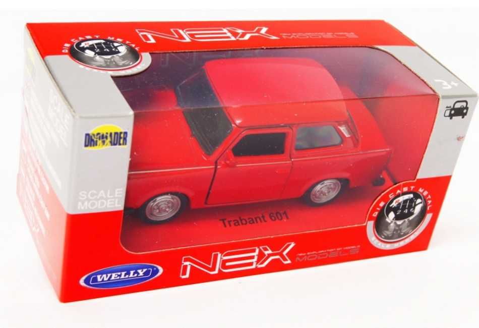 Trabant 601 model WELLY 1:34 PRL czerwony