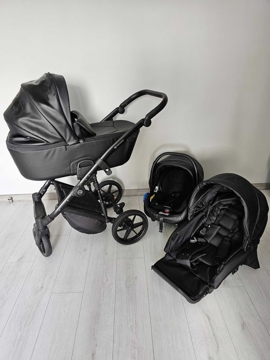 Дитяча коляска Adamex 3в1 еко шкіра