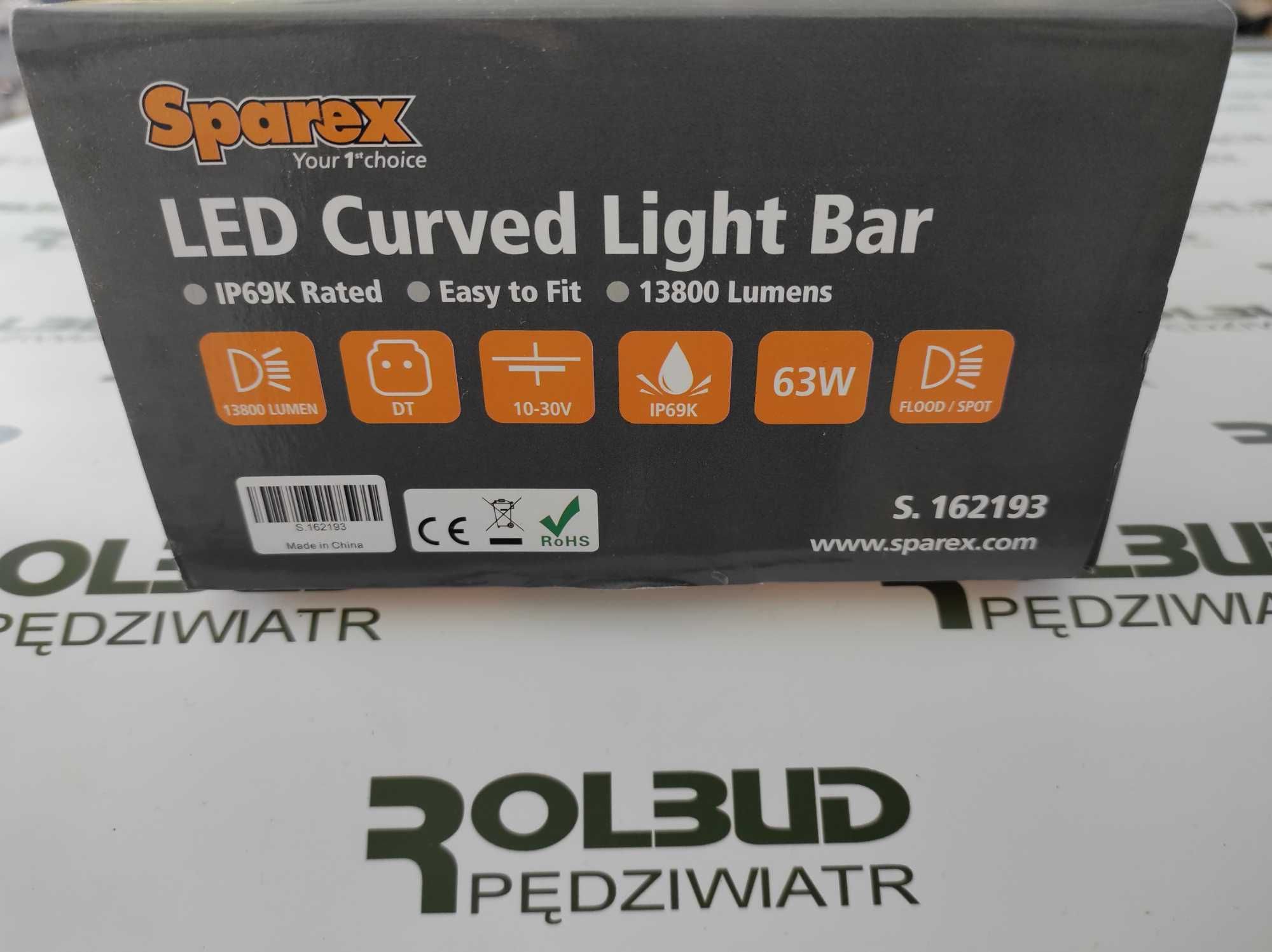 Listwa oświetleniowa LED zakrzywiona 885mm 13800 Lumenów 10-30V