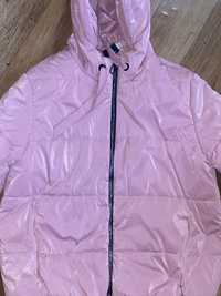 куртка зимова рожева