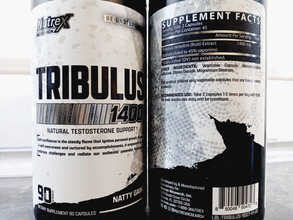 Nutrex, Tribulus Black 1400 (90 капс.), трибулус, бустер тестостерона