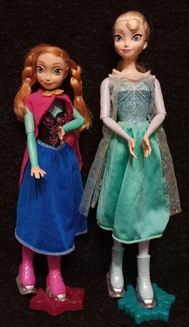 Elsa i Anna lalki łyżwiarki figurowe