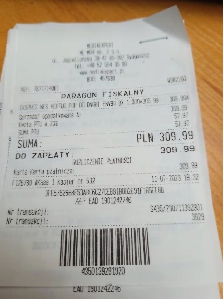 Ekspres DeLonghi Nespresso Vertuo Pop ENV90B
