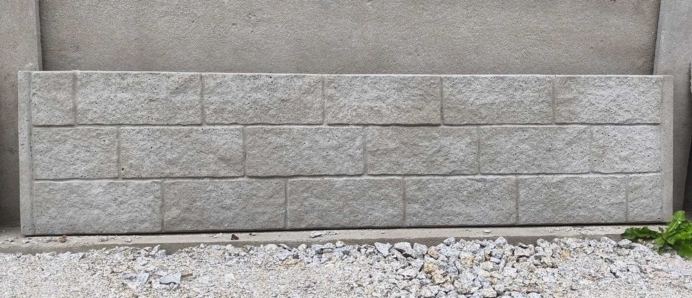 Płyty ogrodzeniowe pełne, panele betonowe
