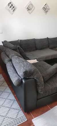 Vendo sofa com chaise longam