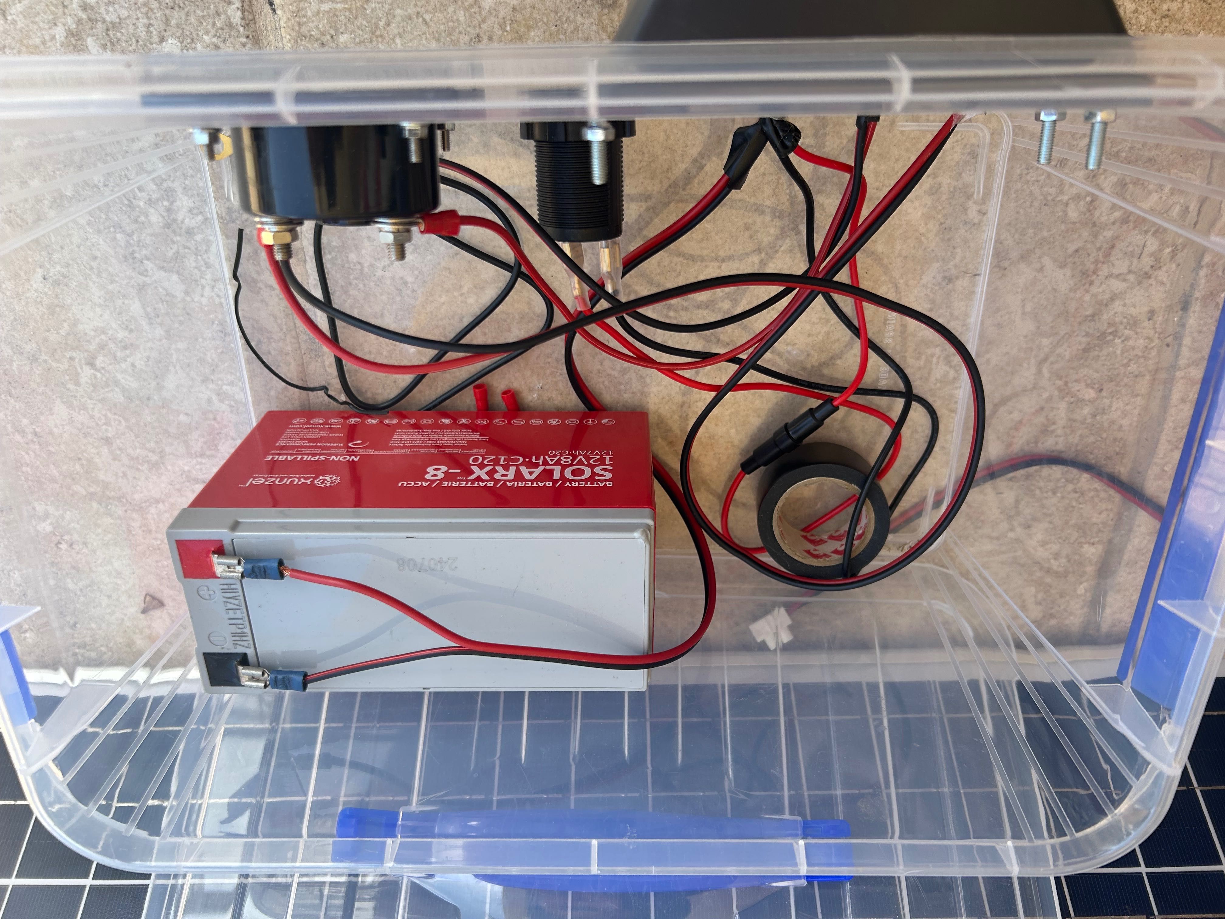 Kit solar 12V 30W 8Ah
