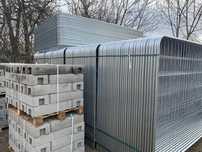 Ogrodzenie budowlane tymczasowe Panel owalny wzmocniony 3,5x2 m