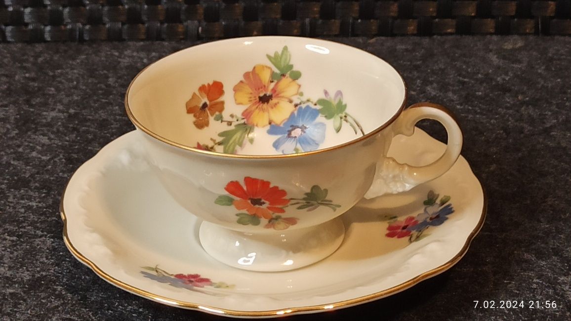 Porcelana Thomas Ivory DUO Mokka kolekcjonerska grupa Rosenthal