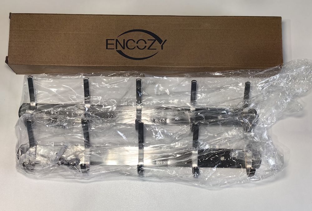 Wieszak ścienny Encozy haczyki zestaw 2szt stal nierdzewna nowy