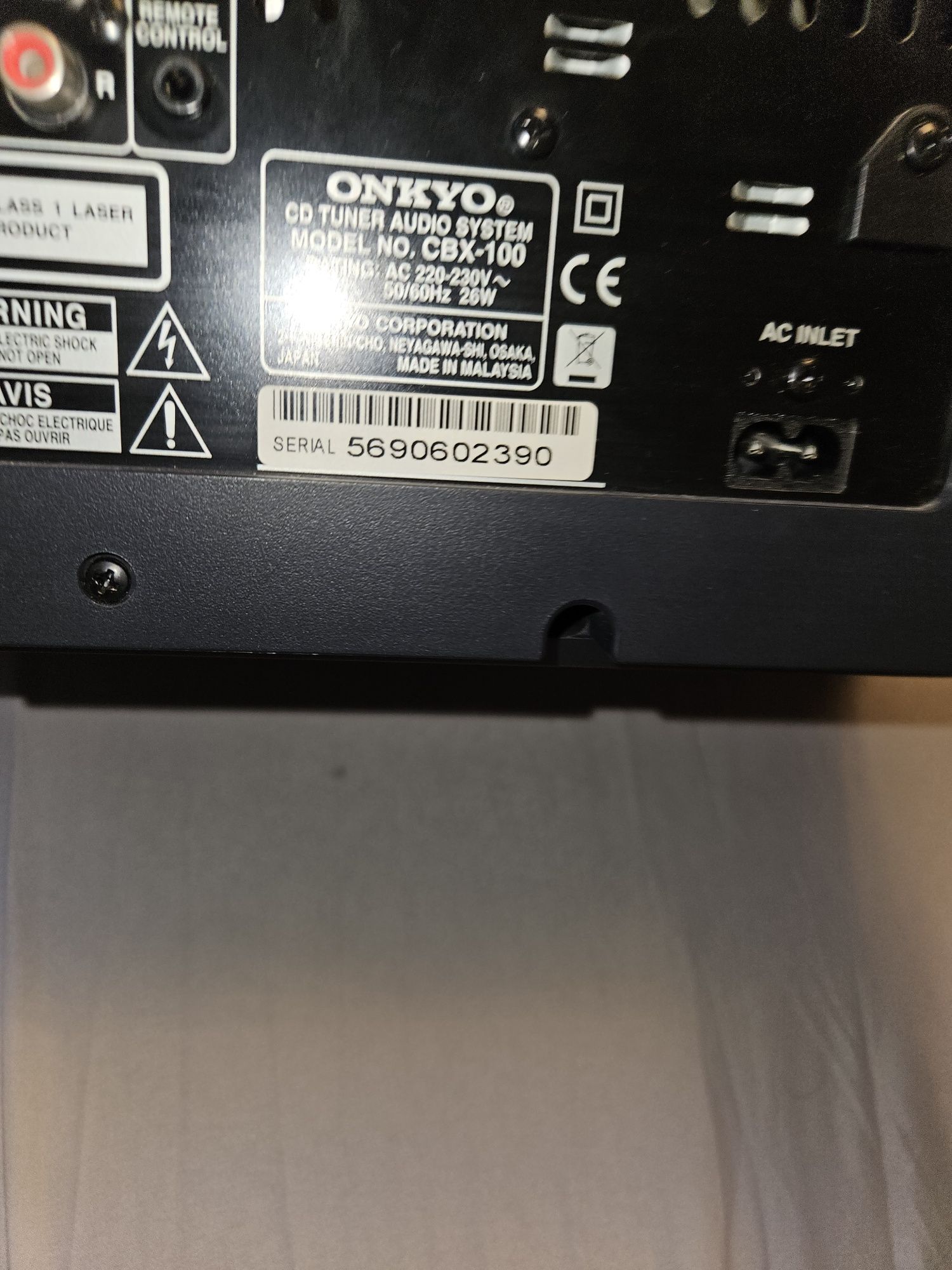 Onkyo cbx 100 radio wave