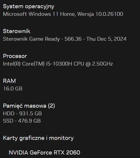 Laptop Acer Nitro Rtx 1500 bez negocjacji odbior osobisty