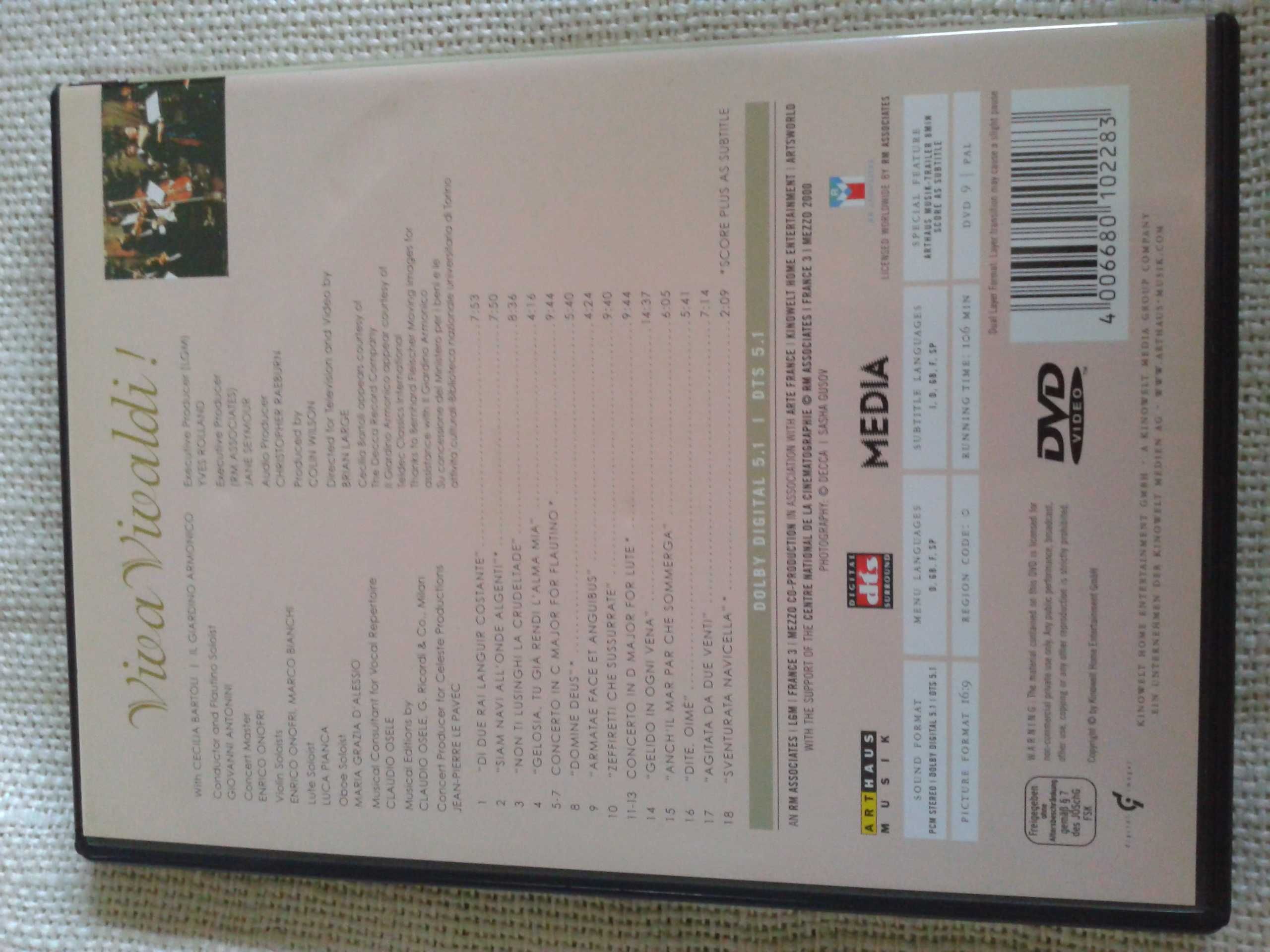 Viva Vivaldi! Arie i koncerty z Cecilią Bartoli  DVD