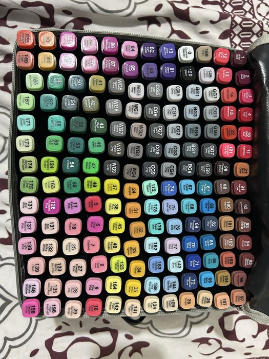 Mala Canetas toutch 168 cores