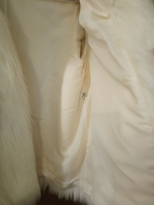 Kurtka Futro białe , rozm L