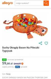 Suchy basen + piłeczki 30szt.