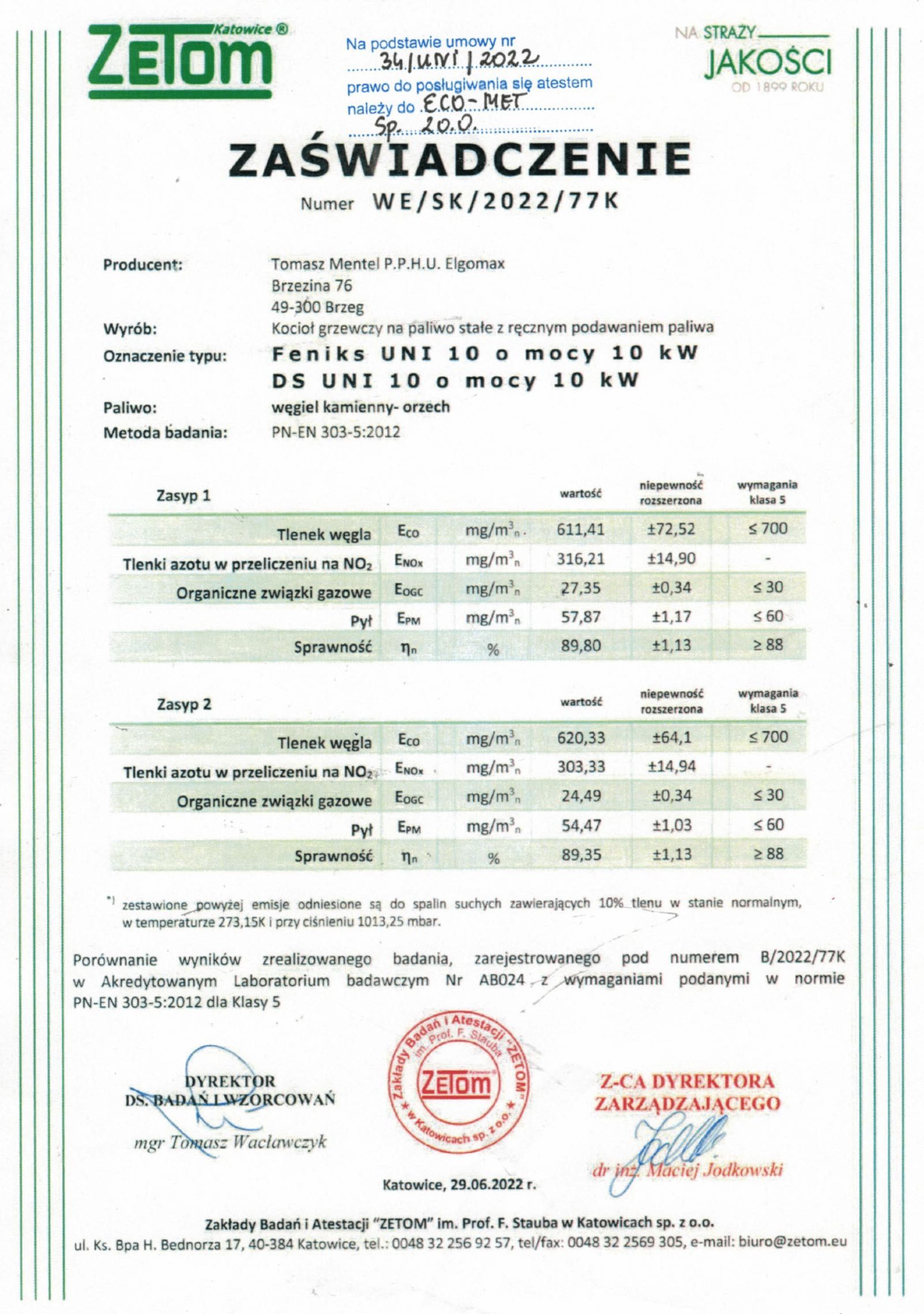 Kocioł zasypowy Feniks UNI 10 kW - nowoczesne i ekologiczne ogrzewanie