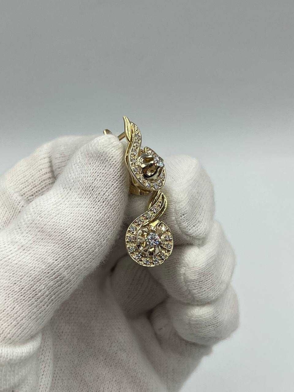 Złote kolczyki 14K 5.90g