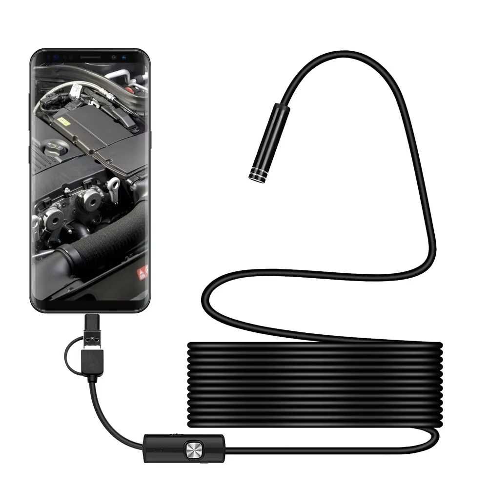 Mini kamera endoskopowa 2m IP68 HD dla Usb Pc Android typu C