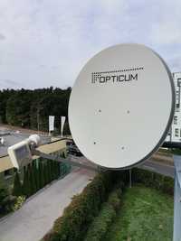 Antena satelitarna OPTICUM 80cm z konwreterem quad.