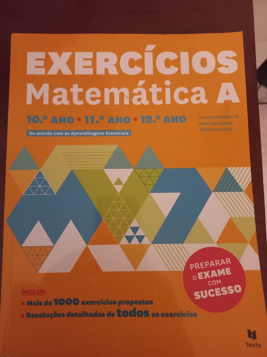 Livro de preparação  para o exame de Matemática