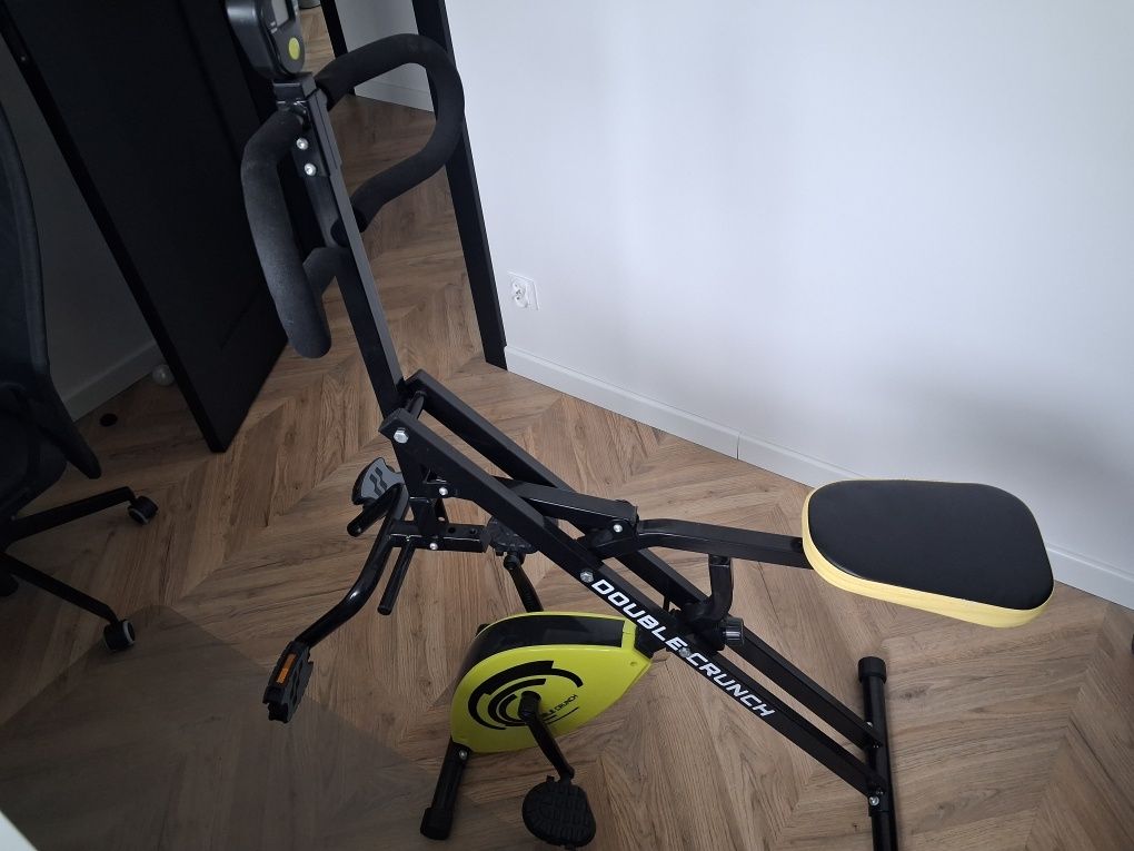 Rower stacjonarny treningowy trenażer double crunch