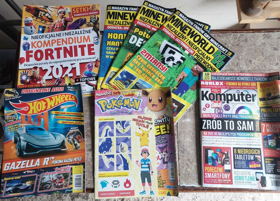 Czasopisma dla dzieci i młodzieży Komputer świat Mineworld Fortnite
