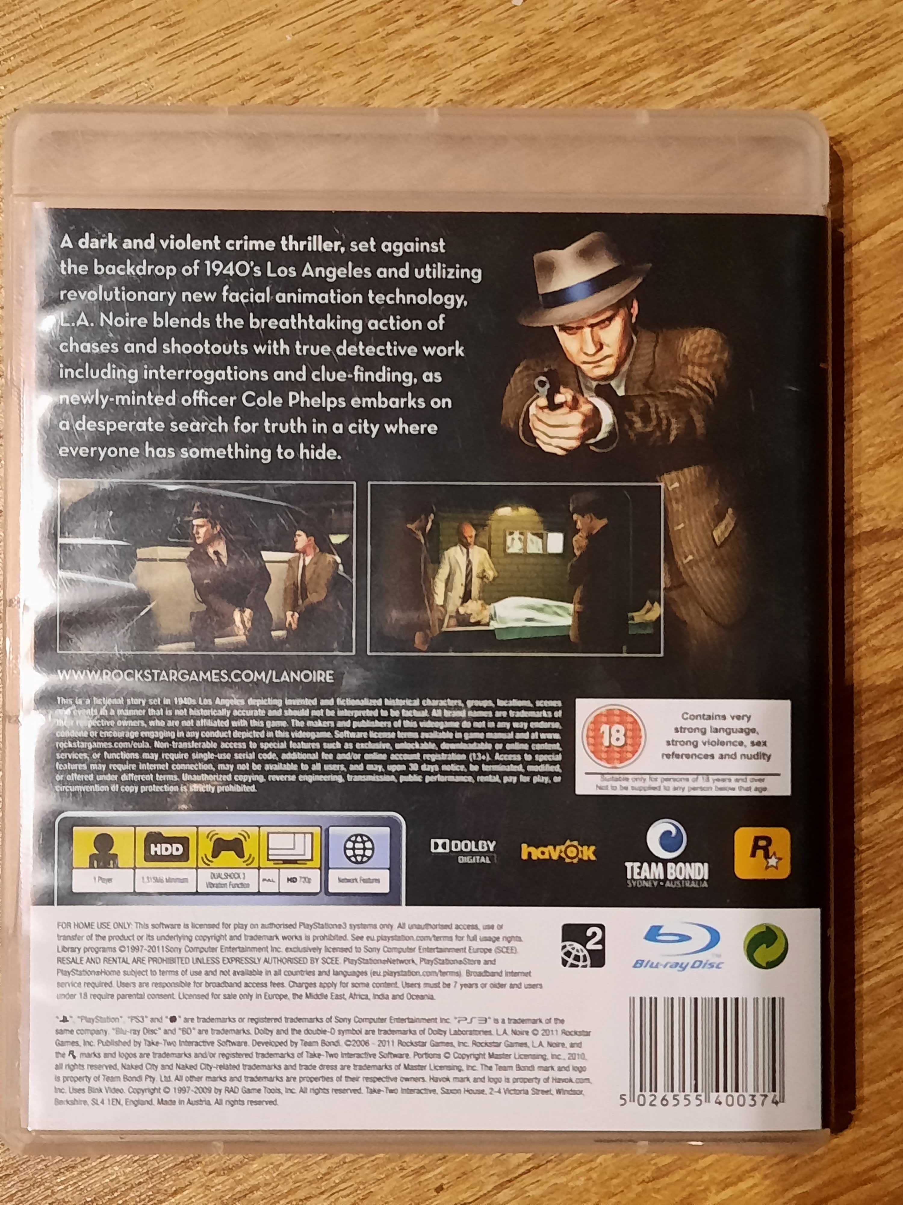 Gra L.A. Noire PS3