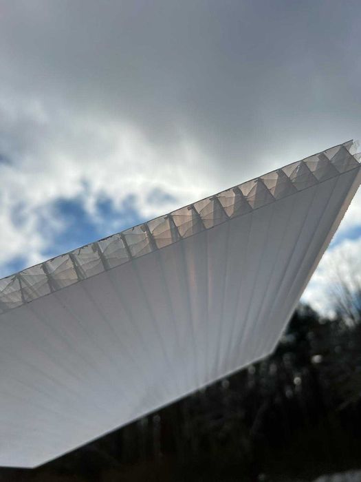 Poliwęglan komorowy 16mm STRONG opal/mleczny/biały UV Filtr