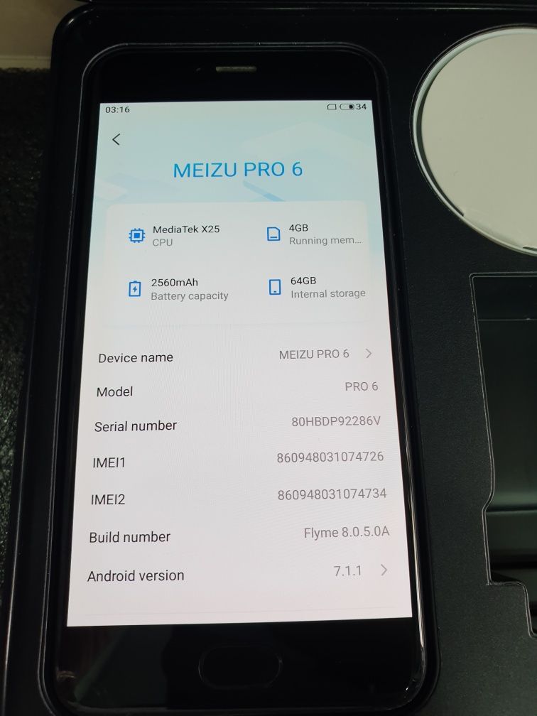 Смартфон Meizu Pro 6 (4/64gb)