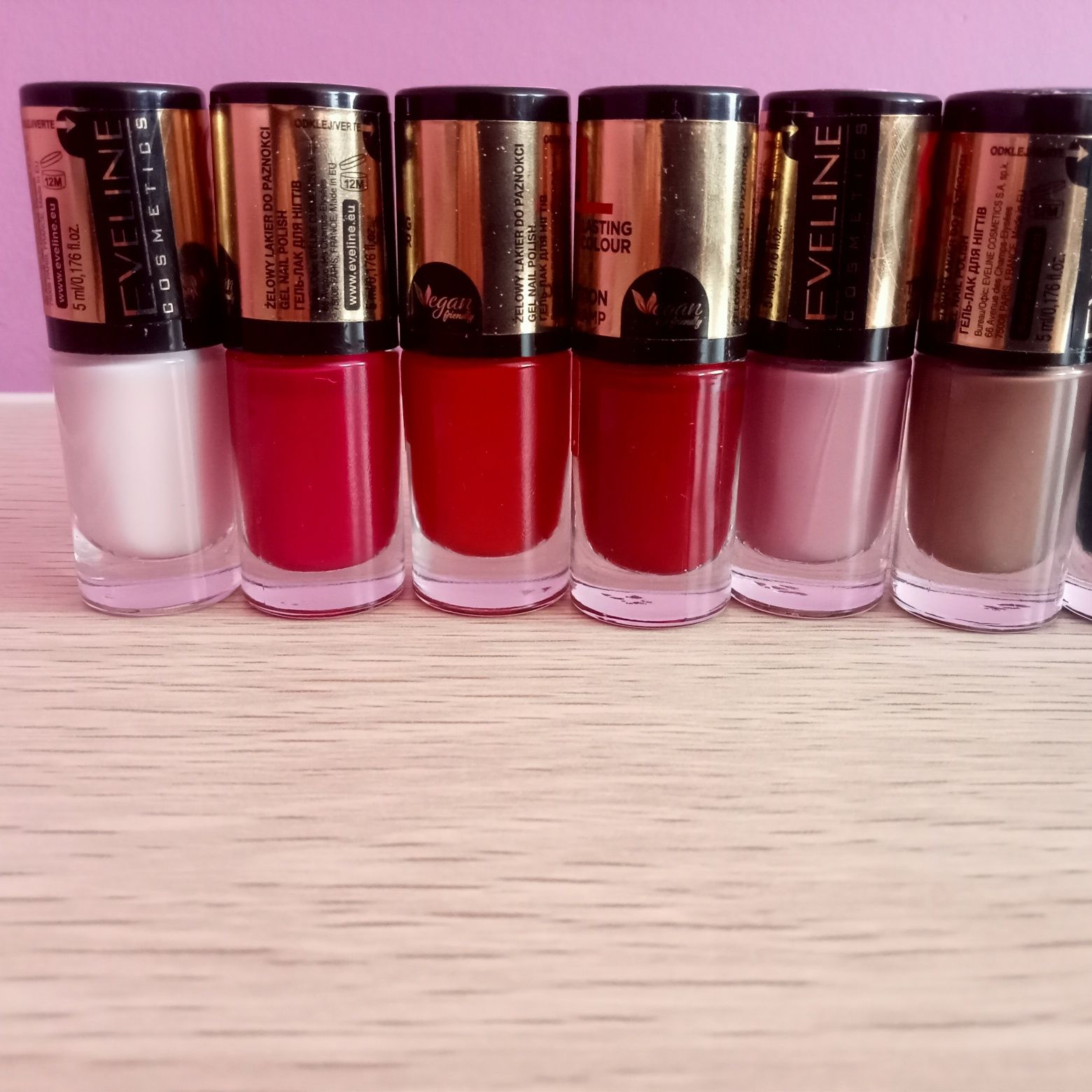 Eveline Cosmetics Gel Laque Żelowy lakier do paznokci różne kolory