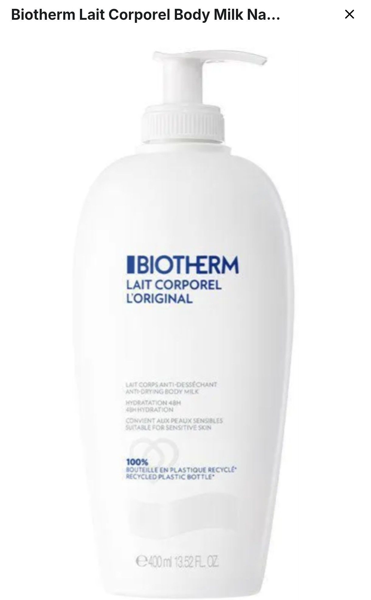 Biotherm L'ait Corporel L'Orginal mleczko do ciała