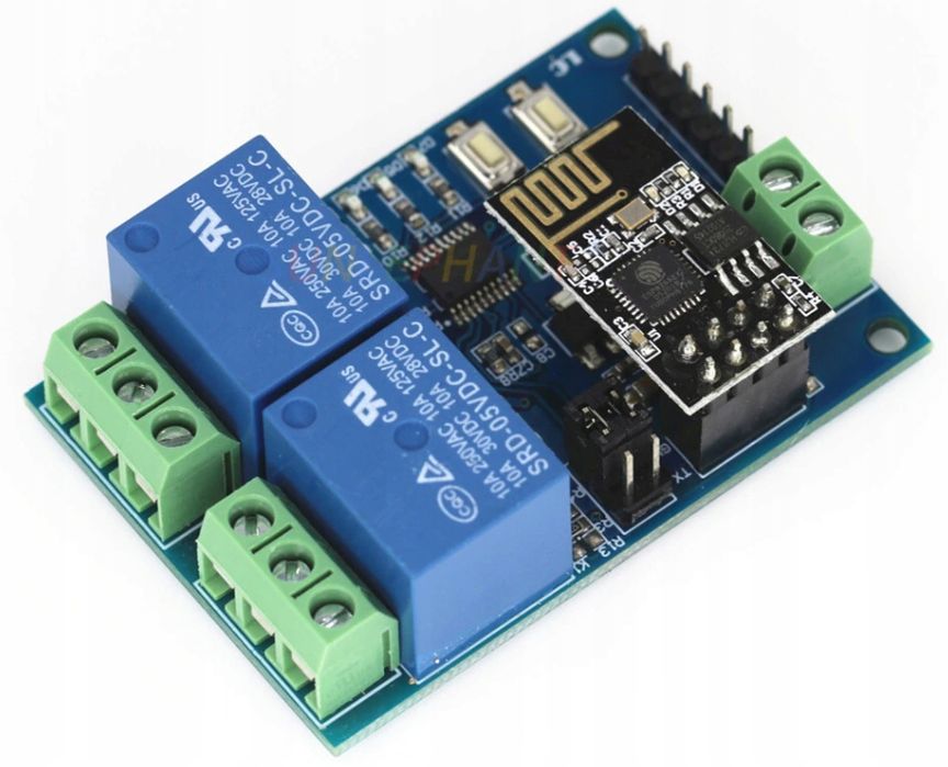 Moduł dwóch przekaźników z WiFi ESP-01 ESP8266