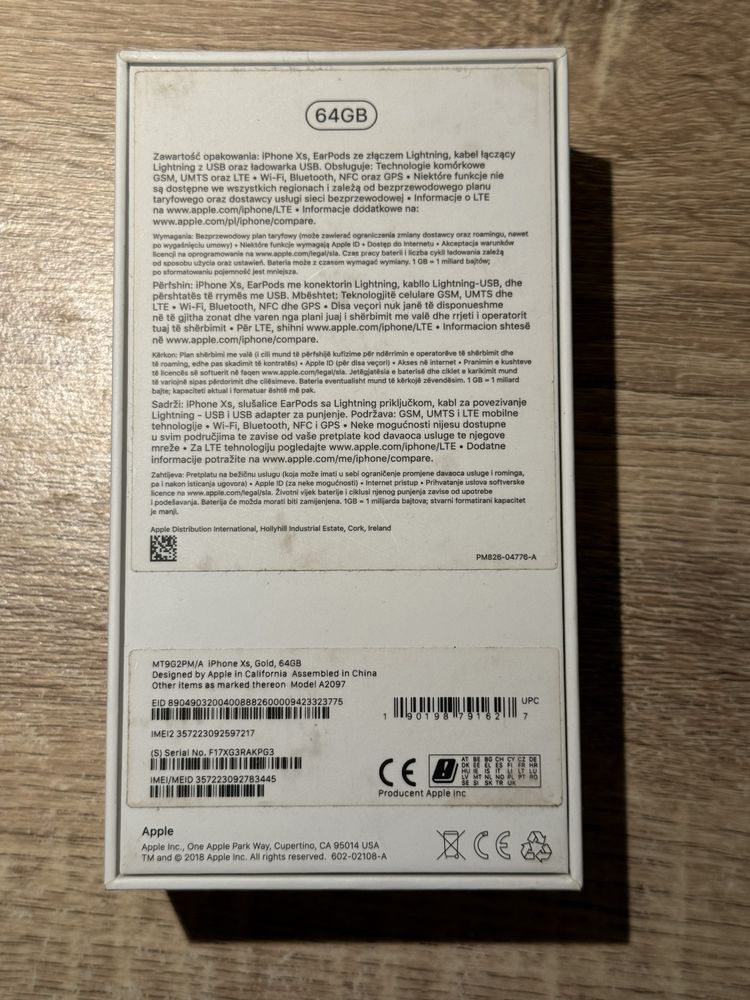 Iphone XS 64gb gold złoty