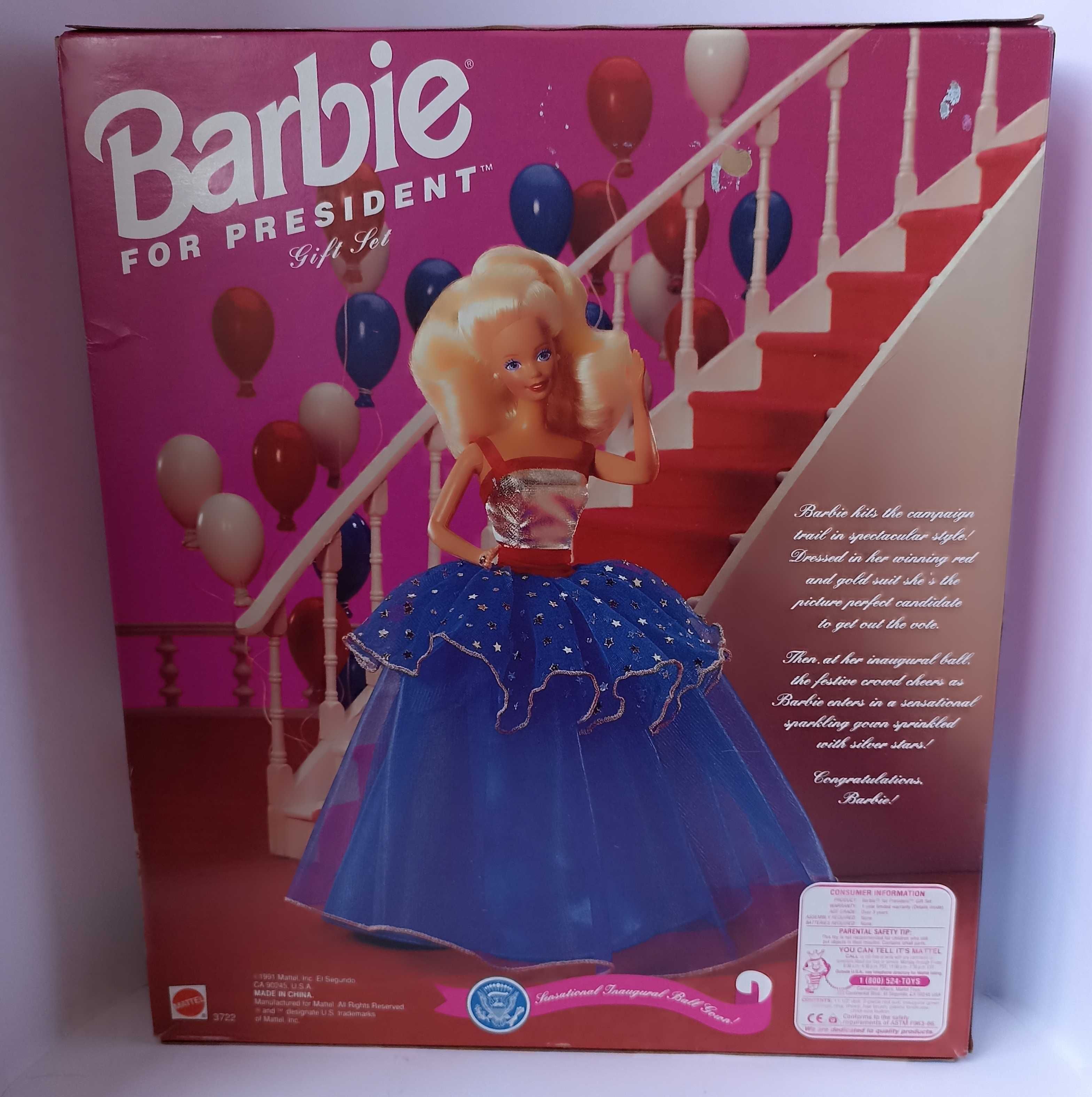 Barbie for President Gift Set , ano 1991, Mattel # 3722