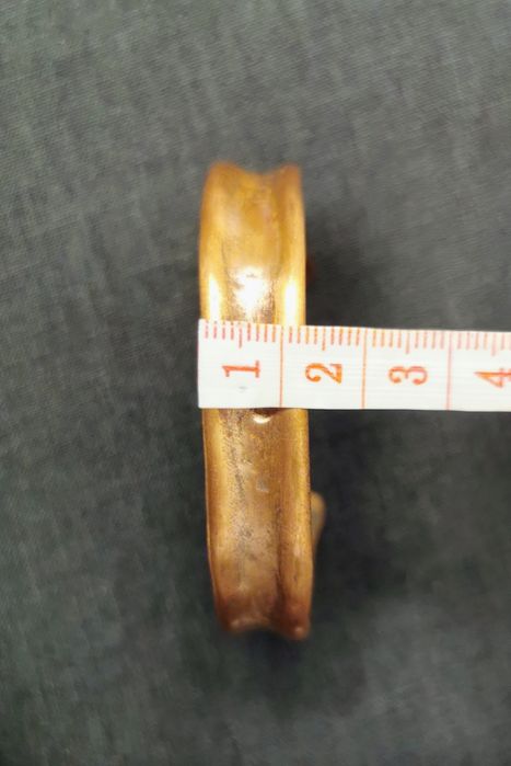 Unikalna ręcznie robiona miedziana bransoleta męska 100% czysta miedź