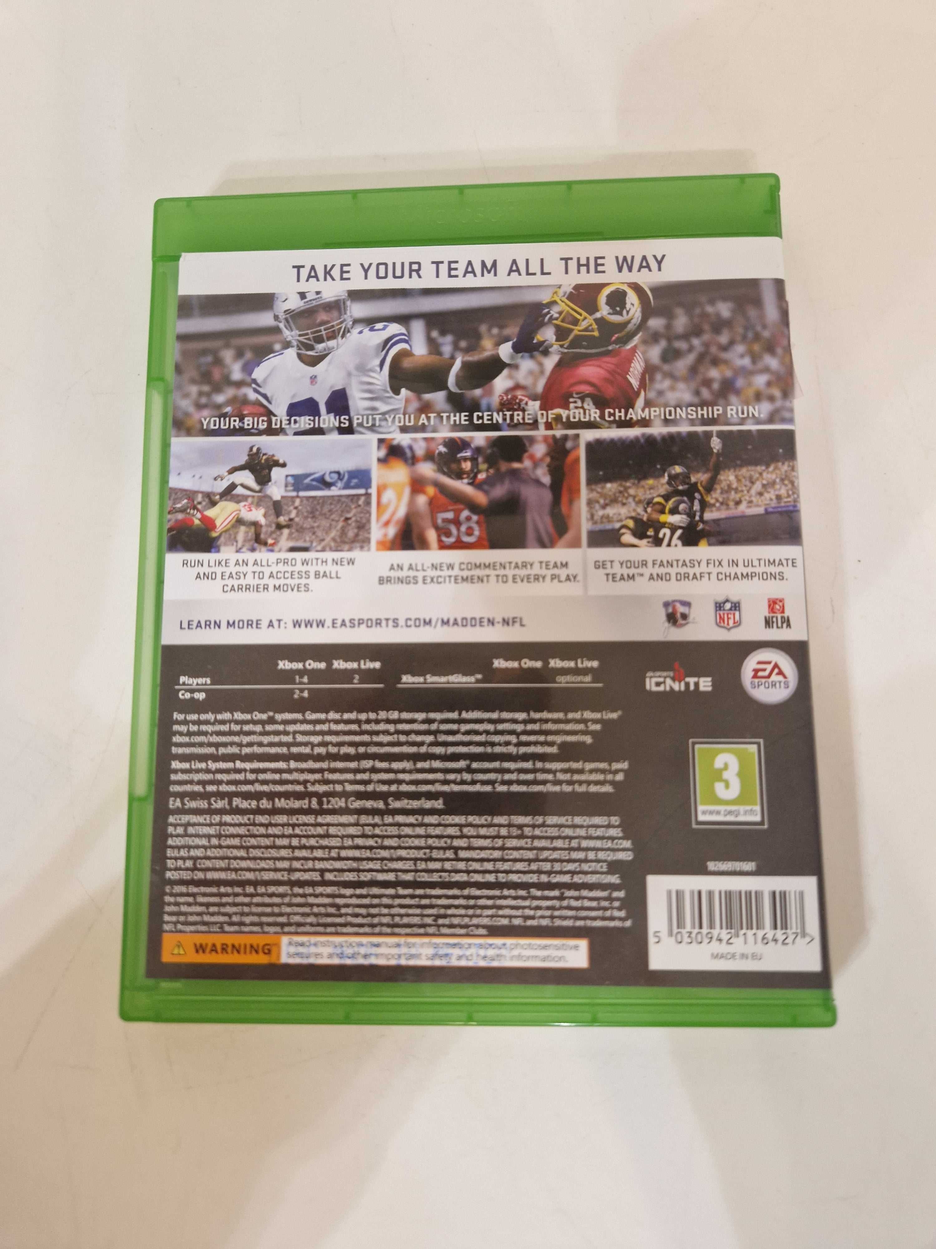 NFL MADDEN 17 Microsoft Xbox One (2270)