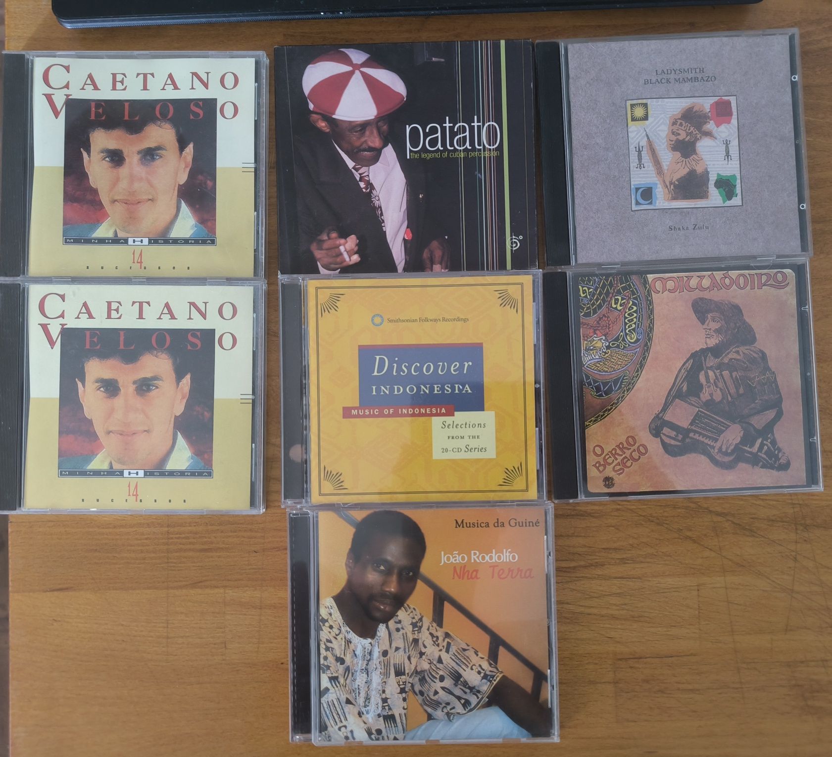 Cd's de música brasileira e de música do mundo