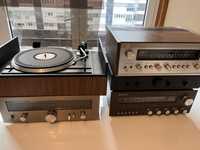 Lote aparelhos hi-fi vintage