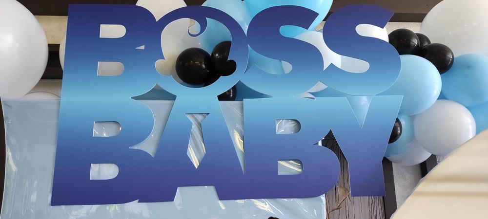 Декор на день народження Baby Boss. Фотозона для хлопчика.