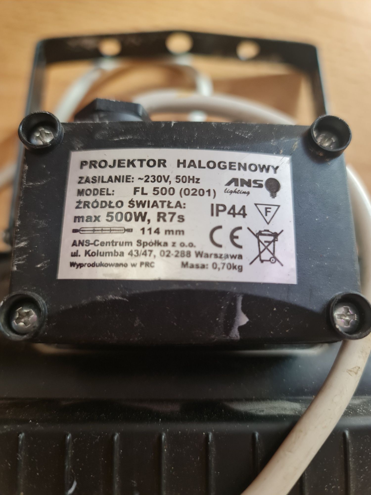 Lampa halogen 500w