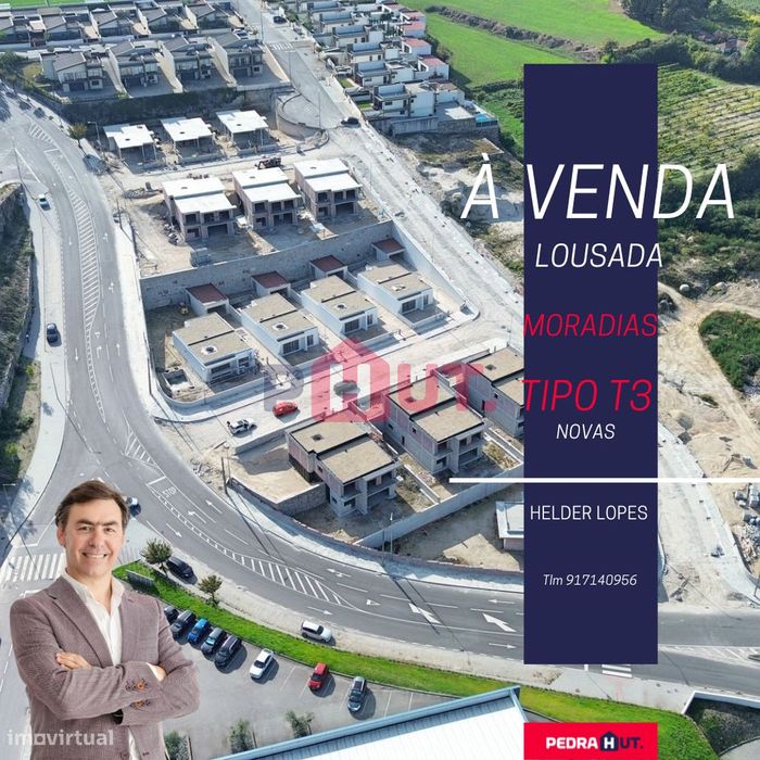 Lousada | Moradia T3 Nova| Terreas | Construçao |C/Piscina