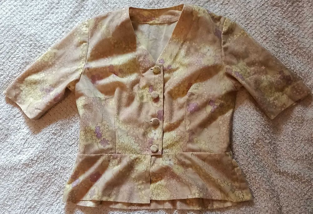 Kamizelka ręcznie szyta damska lata 60