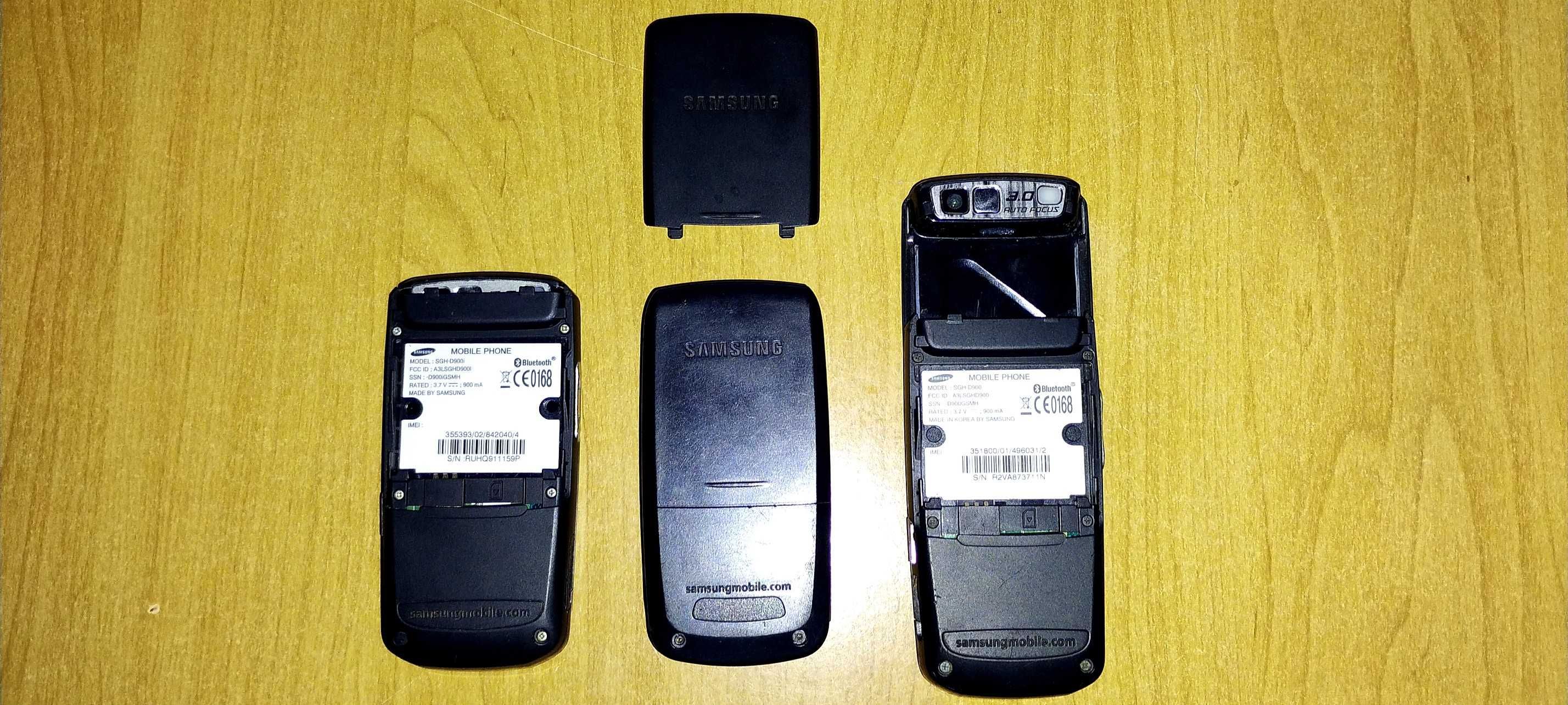 3x Samsung D900i GSM Slide Slider microSD MP3 RadioFM 3MPx E-Mail D900