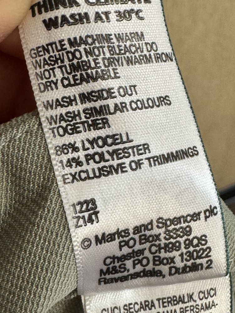 Стильні штани, брюки з завʼязками з ліоцеллу від marks&spenser, нові